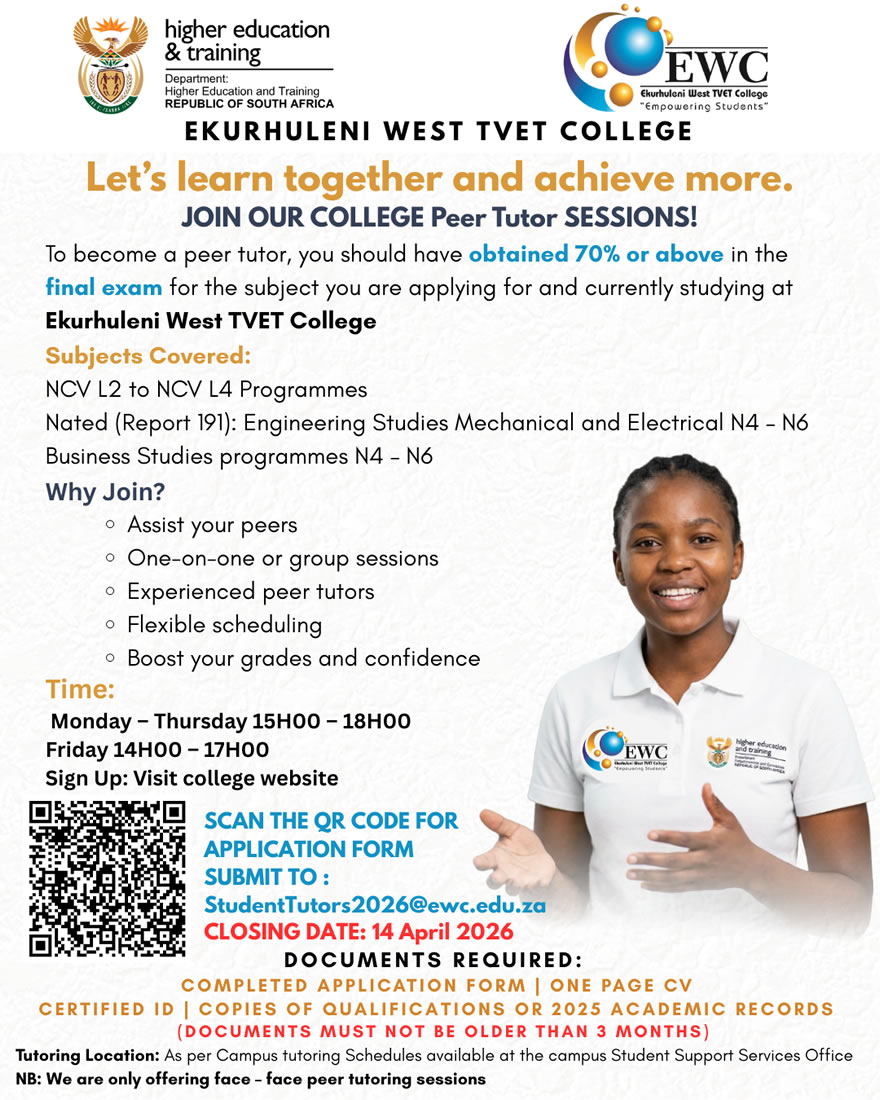 EWC Peer Tutor Poster